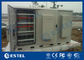 Gabinete integrado al aire libre de la estación base de 3 compartimientos para el equipo y la batería de la instalación