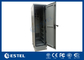 Cabinet de comunicaciones al aire libre 42U Cabinet de telecomunicaciones de 19 pulgadas con ventilador de doble puerta IP55