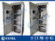 Telecommunication Outdoor Battery Telecom Cabinet Floor Mounting With Heat Exchanger