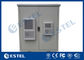 Weatherproof Outdoor Telecom Cabinet Dual Compartment Aluminum For Housing Electronics