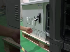 Dos compartimientos resistentes a la intemperie gabinete al aire libre para equipos de telecomunicaciones con alto rendimiento anticorrosión