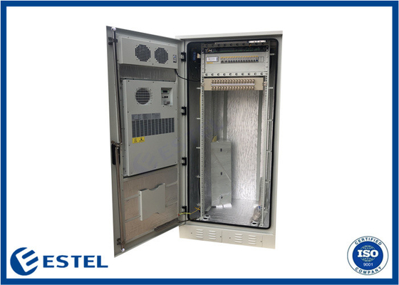 Grueso de un solo recinto 1.2m m del acero inoxidable del gabinete 304 de las telecomunicaciones de IP55 38U con DDF