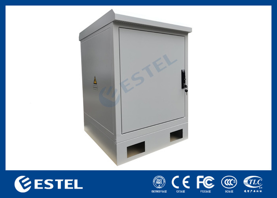 17U gabinete de servidor al aire libre con 19 pulgadas de soporte y DC48V ventilador para enfriamiento