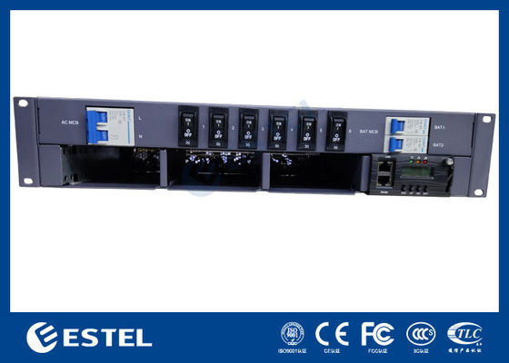 19 salida estándar de DC de la entrada de la CA del sistema eléctrico del rectificador de la pulgada 2U para el gabinete de las telecomunicaciones