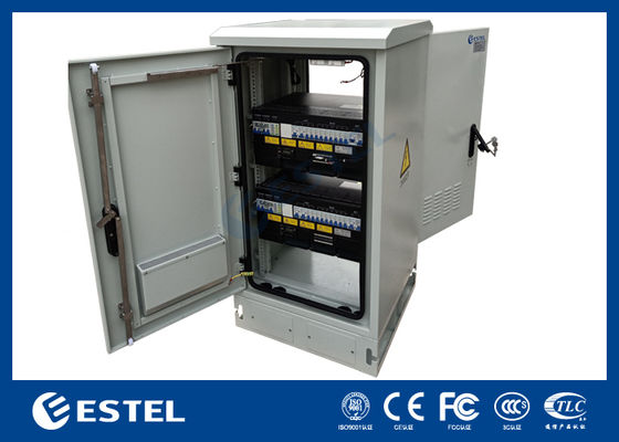 Gabinete de telecomunicaciones al aire libre con 18kW 300A Sistema de energía de telecomunicaciones, rectificadores de alimentación de corriente continua Gabinete de equipos de telecomunicaciones