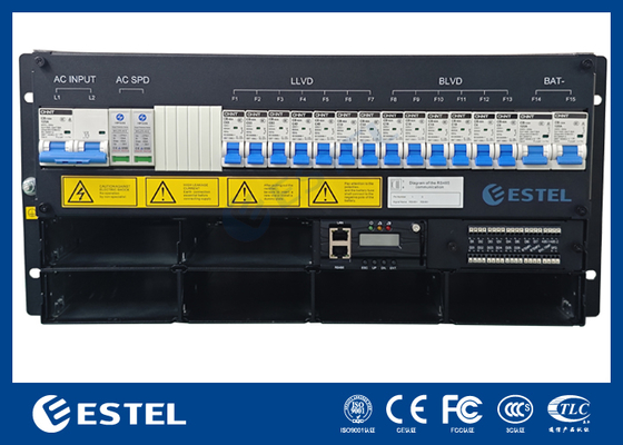 Sistema de alimentación rectificadora de telecomunicaciones DC de 18kW de capacidad con control remoto
