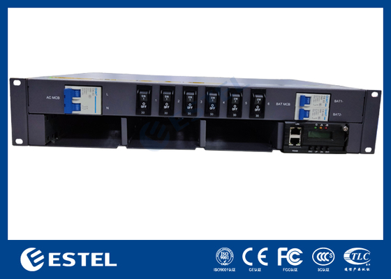 -48VDC Sistema de energía de telecomunicaciones con capacidad de 9 kW y funciones de control y monitoreo remoto