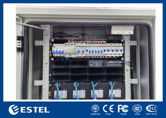 19 pulgadas 45U Equipo fácilmente ensamblado gabinete con aire acondicionado IP55 Telecomunicaciones