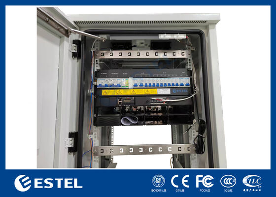 Panel de alimentación de telecomunicaciones de 32kW con dos puertas para suministro de 48V CC de equipos de telecomunicaciones