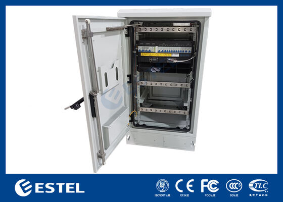 21U IP55 Gabinete de telecomunicaciones integrado con sistema rectificador DC48V de 24kw LLVD BLVD