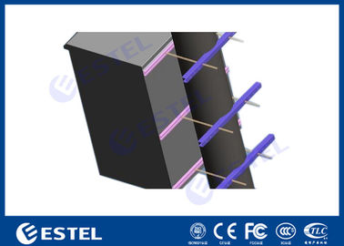 Gabinete anti del soporte de poste de la capa del polvo de la corrosión con el estante de la batería del estante de 19 pulgadas