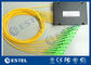 El Plc de la caja del divisor de la fibra óptica de la ranura atormenta sensibilidad baja montada de la polarización