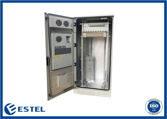 Grueso de un solo recinto 1.2m m del acero inoxidable del gabinete 304 de las telecomunicaciones de IP55 38U con DDF