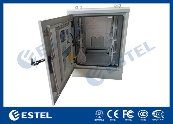 IP65 18U gabinete de telecomunicaciones al aire libre de acero inoxidable 19 gabinete de estante