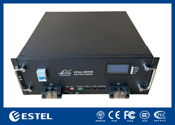 Batería de litio hierro fosfato de 100Ah 48VDC para el gabinete exterior de telecomunicaciones