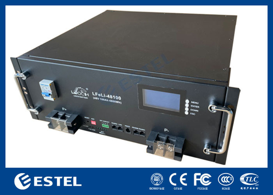Batería de litio hierro fosfato de 100Ah 48VDC para el gabinete exterior de telecomunicaciones