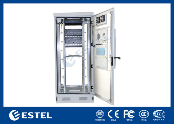 Gabinete de telecomunicaciones integrado exterior inteligente con unidad de monitoreo y controlador de temperatura