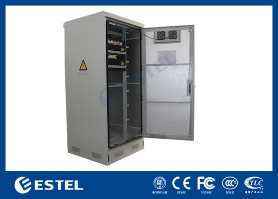 40U IP55 Acero galvanizado gabinete exterior inteligente con aire acondicionado de 1500W