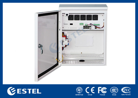 Puerta de metal caja de vigilancia inteligente con 1 canal de entrada de energía AC220V 5 canales de salida