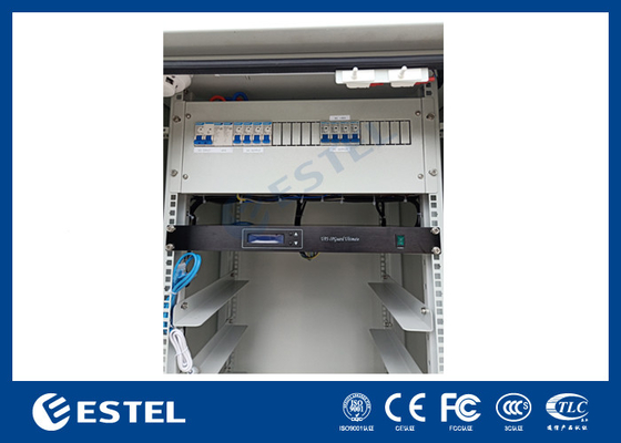 IP55 gabinete de baterías de pared única con sistema de control de monitoreo y distribución de energía
