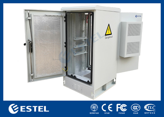 Aire acondicionado de gabinete de 24U 650x650x1300 Tamaño estándar con enfriamiento DC48V y ventilador para enfriamiento