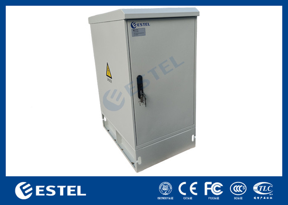 Cabinet eléctrico exterior de doble puerta 20U con ventilación auxiliar