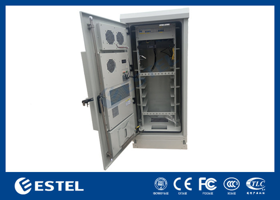 32U IP55 gabinete de alimentación exterior integrado con sistema de distribución y monitorización de energía