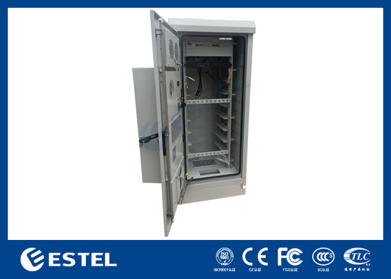 32U IP55 gabinete de alimentación exterior integrado con sistema de distribución y monitorización de energía
