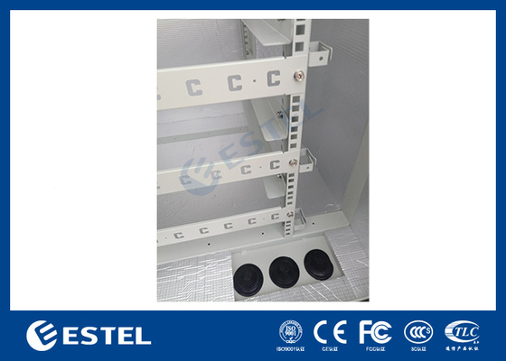 ET8080130A-22U gabinete de telecomunicaciones al aire libre con aire acondicionado de refrigeración y cuatro ruedas