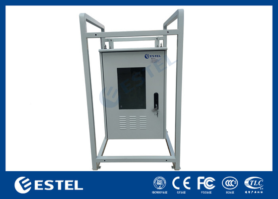 19 pulgadas gabinetes de equipos de telecomunicaciones al aire libre IP55 impermeable piso montado recinto