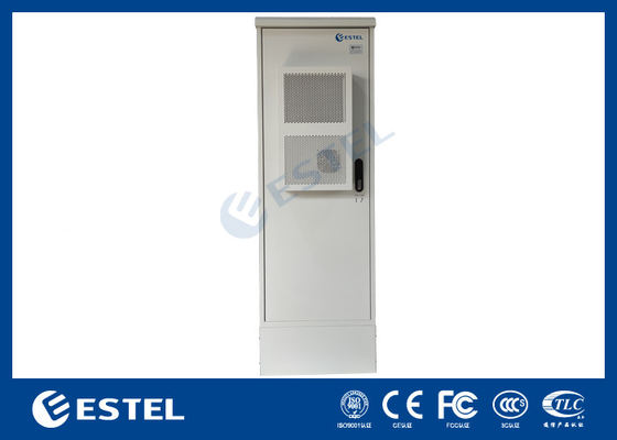 Gabinete de telecomunicaciones al aire libre de pared única de 1,2 mm con AC y FSU Una puerta de entrada