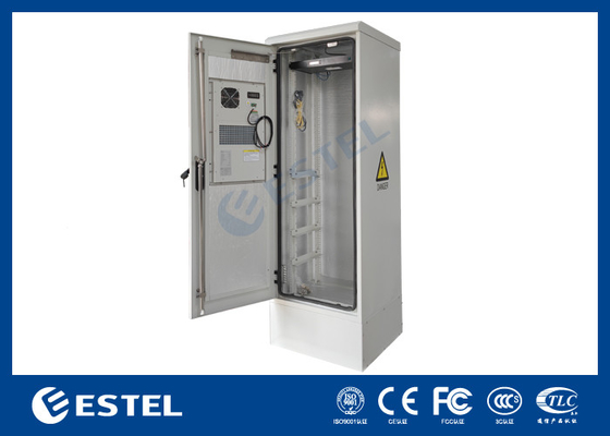 Gabinete de telecomunicaciones al aire libre de pared única de 1,2 mm con AC y FSU Una puerta de entrada