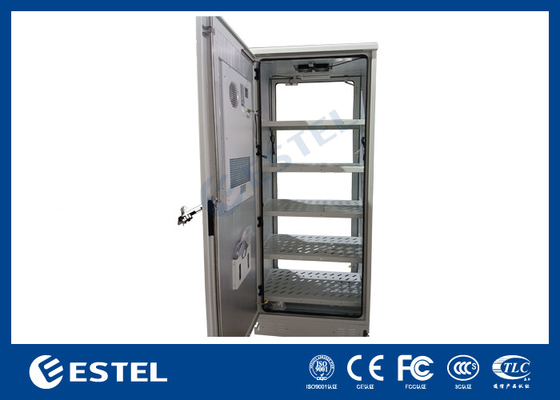 40U gabinete de baterías al aire libre IP55 fácil de ensamblar gabinete con refrigeración