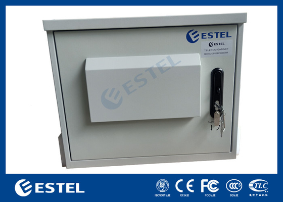 19 pulgadas 9U de dimensión interna gabinete de telecomunicaciones al aire libre con dos ventiladores AC220V 50Hz ET6060500A-9U
