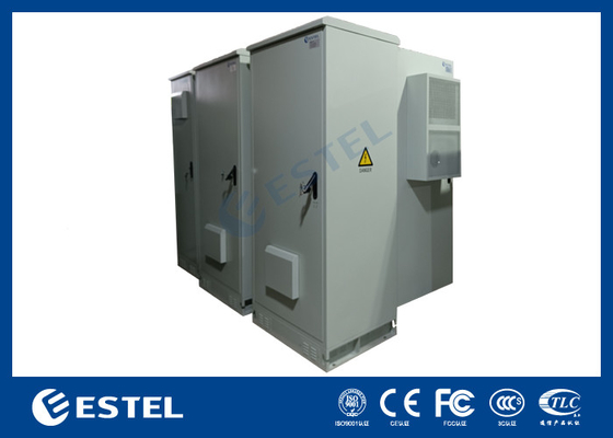 ET9070220-42U Telecom Cabinet de baterías al aire libre con aire acondicionado y estante de almacenamiento de baterías