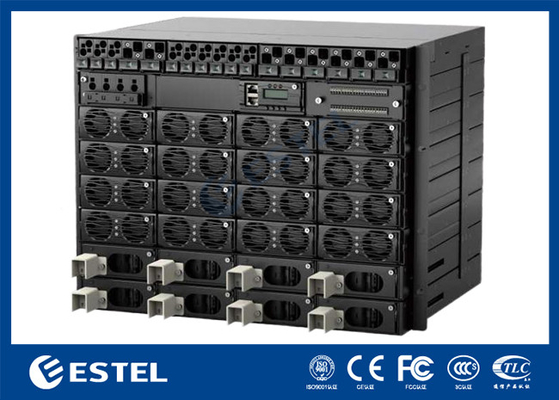 3 Bay Telecom Cabinet Acero galvanizado de doble capa con sistema de enfriamiento de aire acondicionado aislante