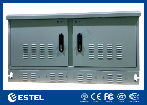 Dos compartimientos resistentes a la intemperie gabinete al aire libre para equipos de telecomunicaciones con alto rendimiento anticorrosión y protección IP55