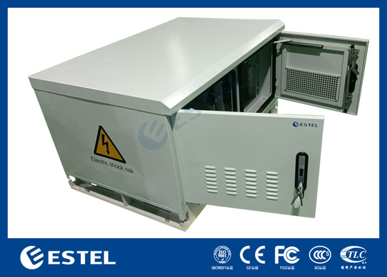 Dos compartimientos resistentes a la intemperie gabinete al aire libre para equipos de telecomunicaciones con alto rendimiento anticorrosión y protección IP55