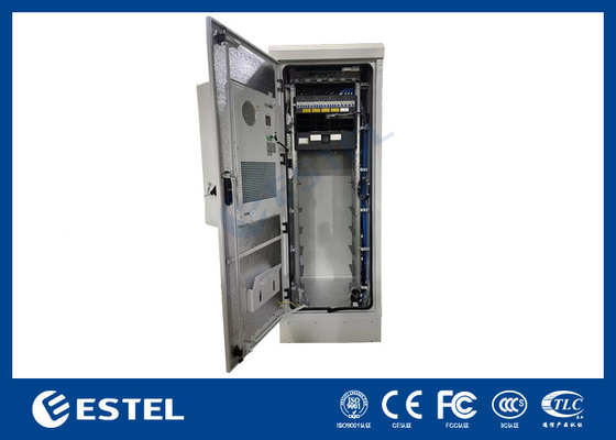 ET7575180A-33U gabinete de doble pared montado en el piso gabinete de energía de telecomunicaciones de 48V