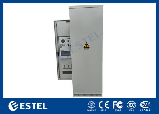 IP55 Gabinete de equipos de telecomunicaciones al aire libre galvanizado con sistema rectificador 200A