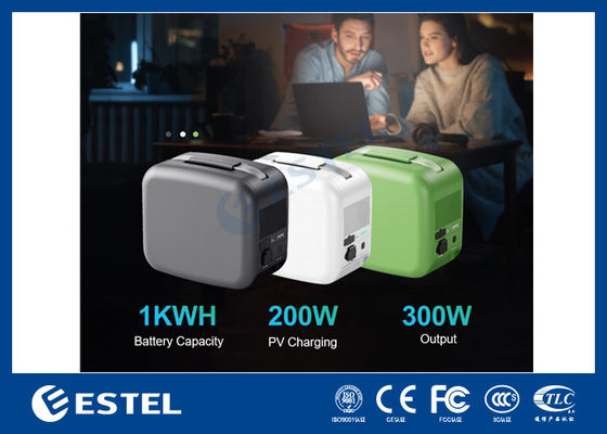 ESTEL eCandle 1KWH Estación de Energía Portátil Batería LiFePO4 Carga Solar Salida 300W UPS de Respaldo