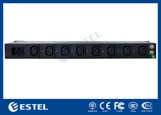 Unidad de Distribución de Energía (PDU) Inteligente para Rack, Montaje en Rack, 200-240VAC, 16A, con Enchufe de Entrada C20