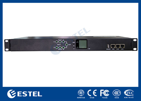 PDU de rack conmutado de entrada dual de 200-240 VCA 2x16A con monitorización de protección KN-1