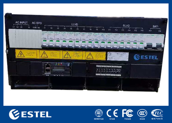 Rectificador de telecomunicaciones al aire libre de 24U con distribución de energía CC de 18kw