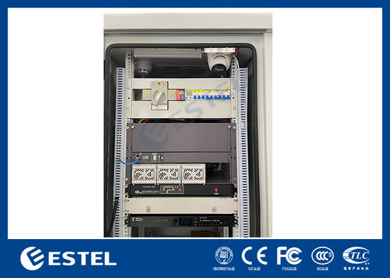 Gabinete de telecomunicaciones para exteriores con batería ATS y cámara para sistema de alimentación de telecomunicaciones