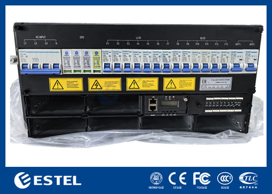 Cabinet de telecomunicaciones al aire libre con 18kW 300A Sistema de alimentación de telecomunicaciones para equipos de telecomunicaciones Rectificadores de suministro de alimentación de corriente continua
