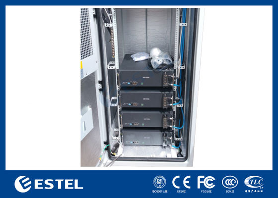 Gabinete de telecomunicaciones al aire libre con 18kW 300A Sistema de energía de telecomunicaciones, rectificadores de alimentación de corriente continua Gabinete de equipos de telecomunicaciones
