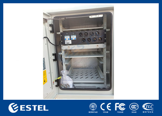 Gabinete de telecomunicaciones al aire libre con PDU y ODF para el sistema de energía de telecomunicaciones