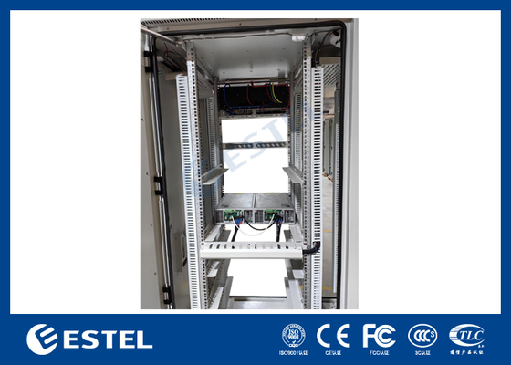 Sistema de alimentación de telecomunicaciones para exteriores con gabinete integrado y gabinete de batería pura para rendimiento en entornos hostiles