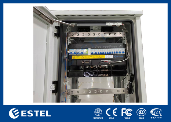 Gabinete de telecomunicaciones para exteriores con sistema de alimentación de telecomunicaciones de 24 kW, rectificadores de fuente de alimentación de CC, gabinete de equipos de telecomunicaciones